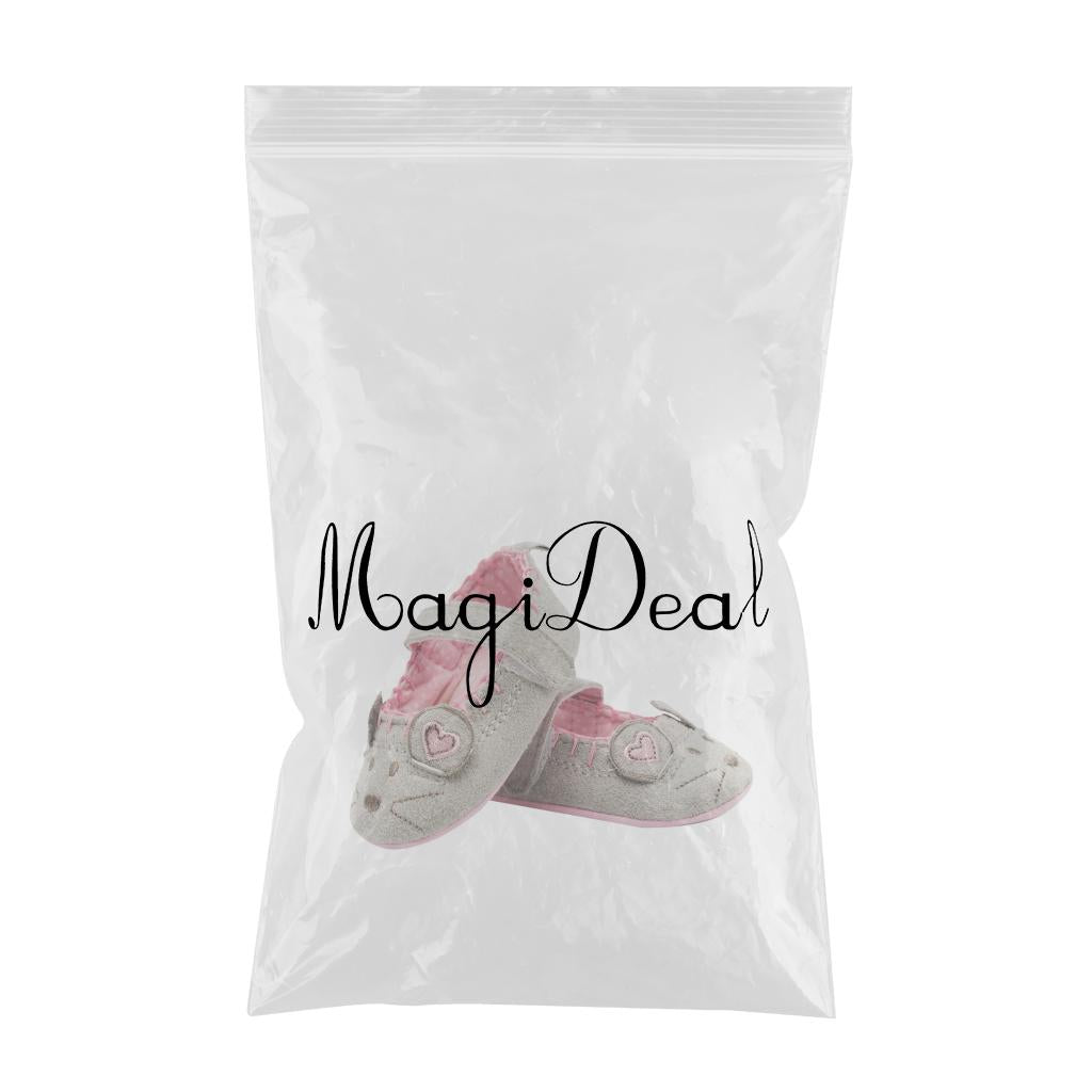 Newborn Girl Shoes Child Anti-slip Crib Hook & Loop Prewalkers 0-6Months Grey