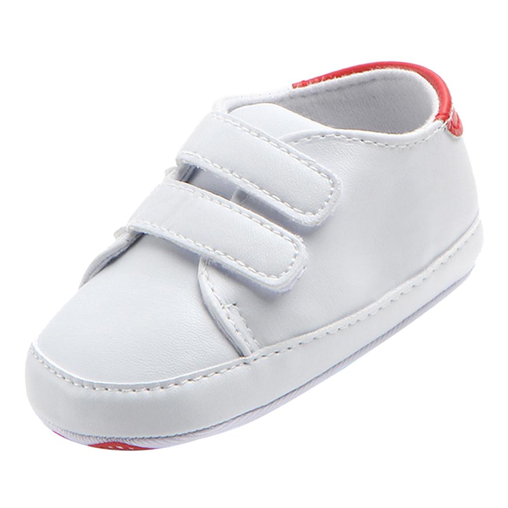 Soft Sole Anti-Slip Prewalker Toddler Crib Shoes Sneaker 12-18M Red