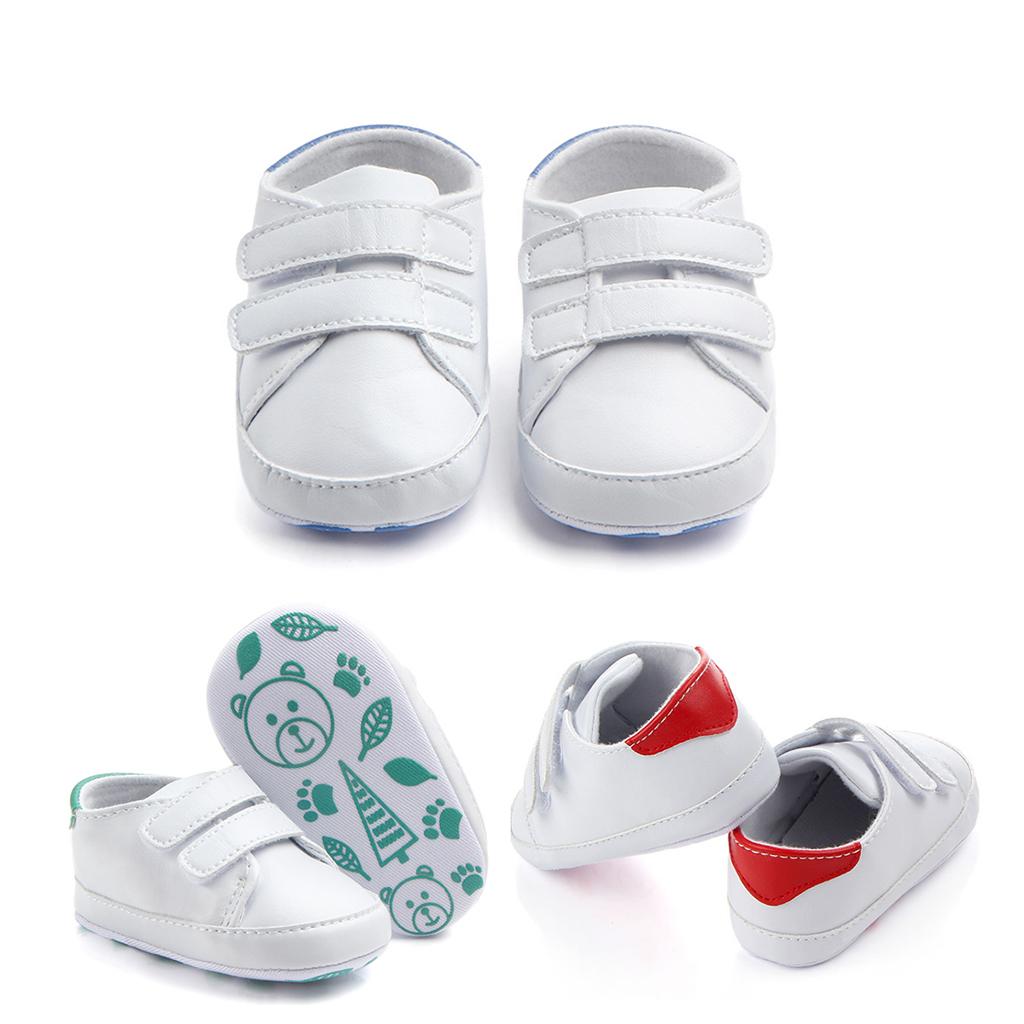 Soft Sole Anti-Slip Prewalker Toddler Crib Shoes Sneaker 12-18M Red