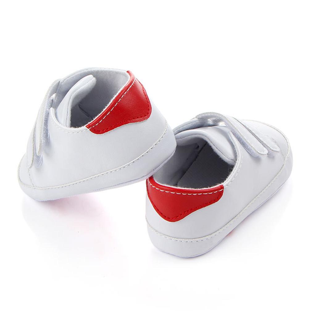 Soft Sole Anti-Slip Prewalker Toddler Crib Shoes Sneaker 12-18M Red