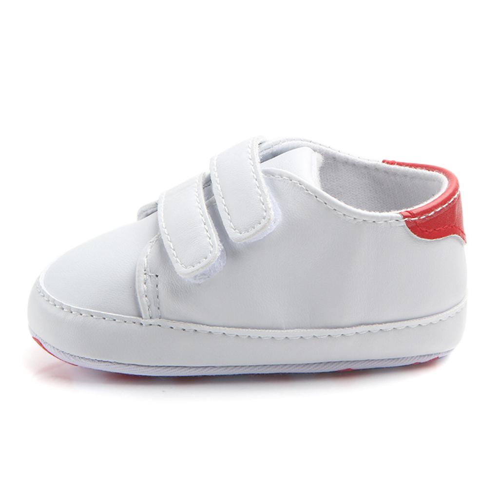 Soft Sole Anti-Slip Prewalker Toddler Crib Shoes Sneaker 12-18M Red