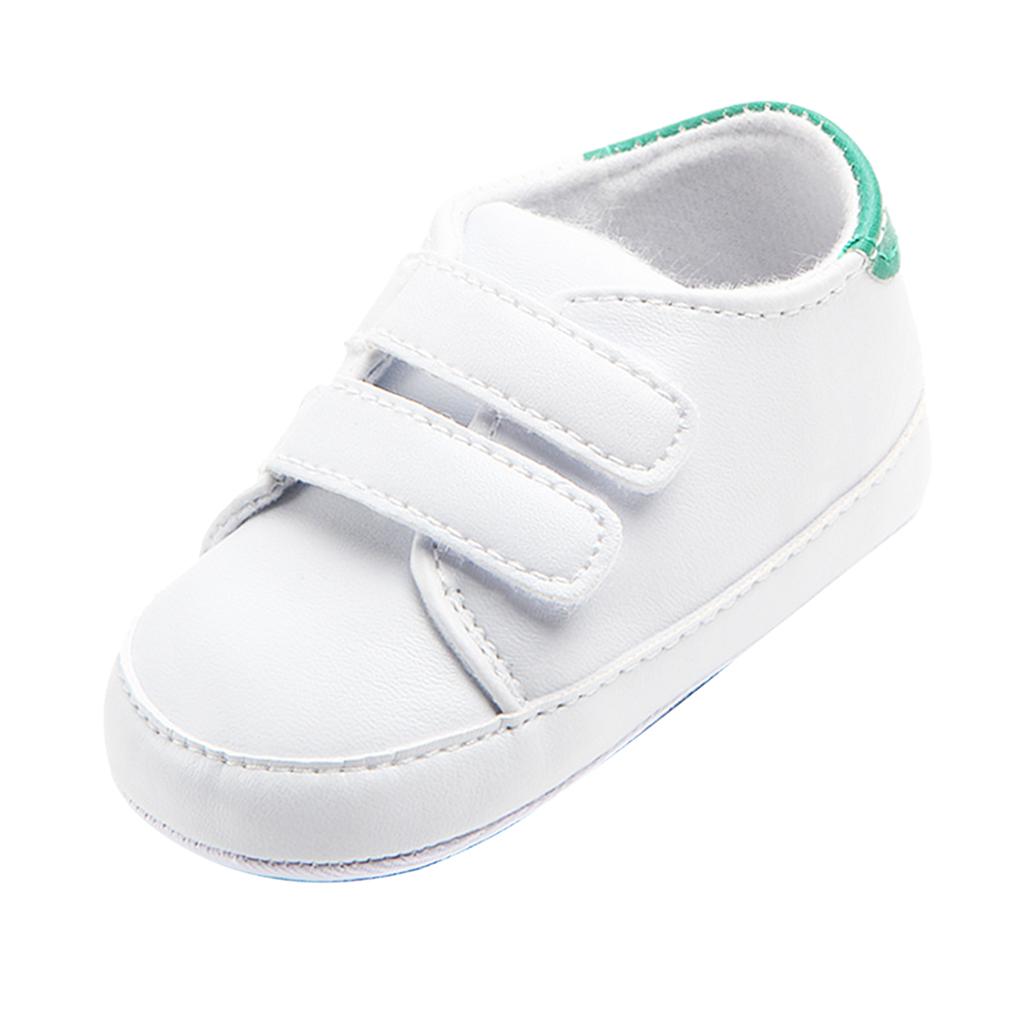 Soft Sole Anti-Slip Prewalker Toddler Crib Shoes Sneaker 0-6M Green