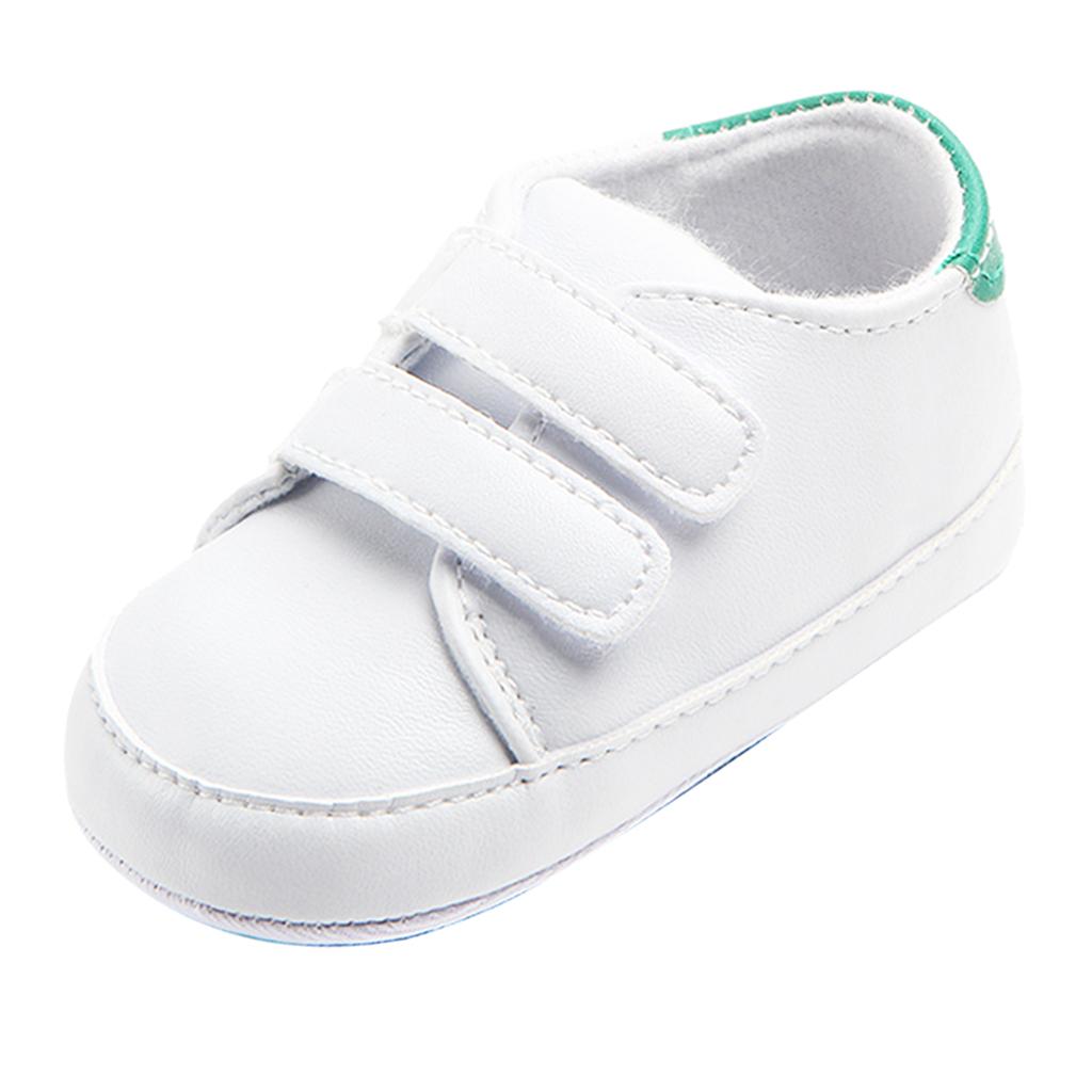 Soft Sole Anti-Slip Prewalker Toddler Crib Shoes Sneaker 0-6M Green