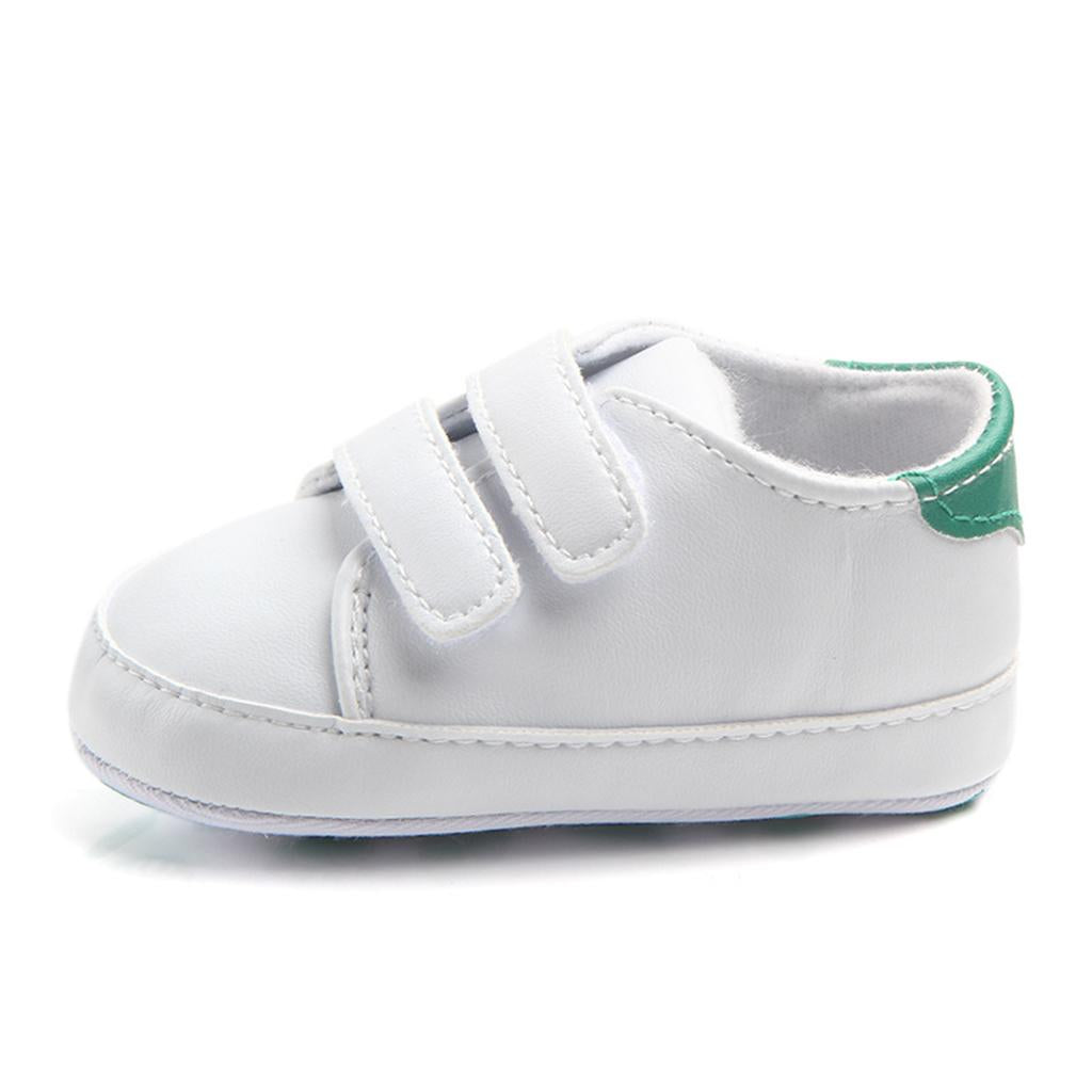 Soft Sole Anti-Slip Prewalker Toddler Crib Shoes Sneaker 0-6M Green