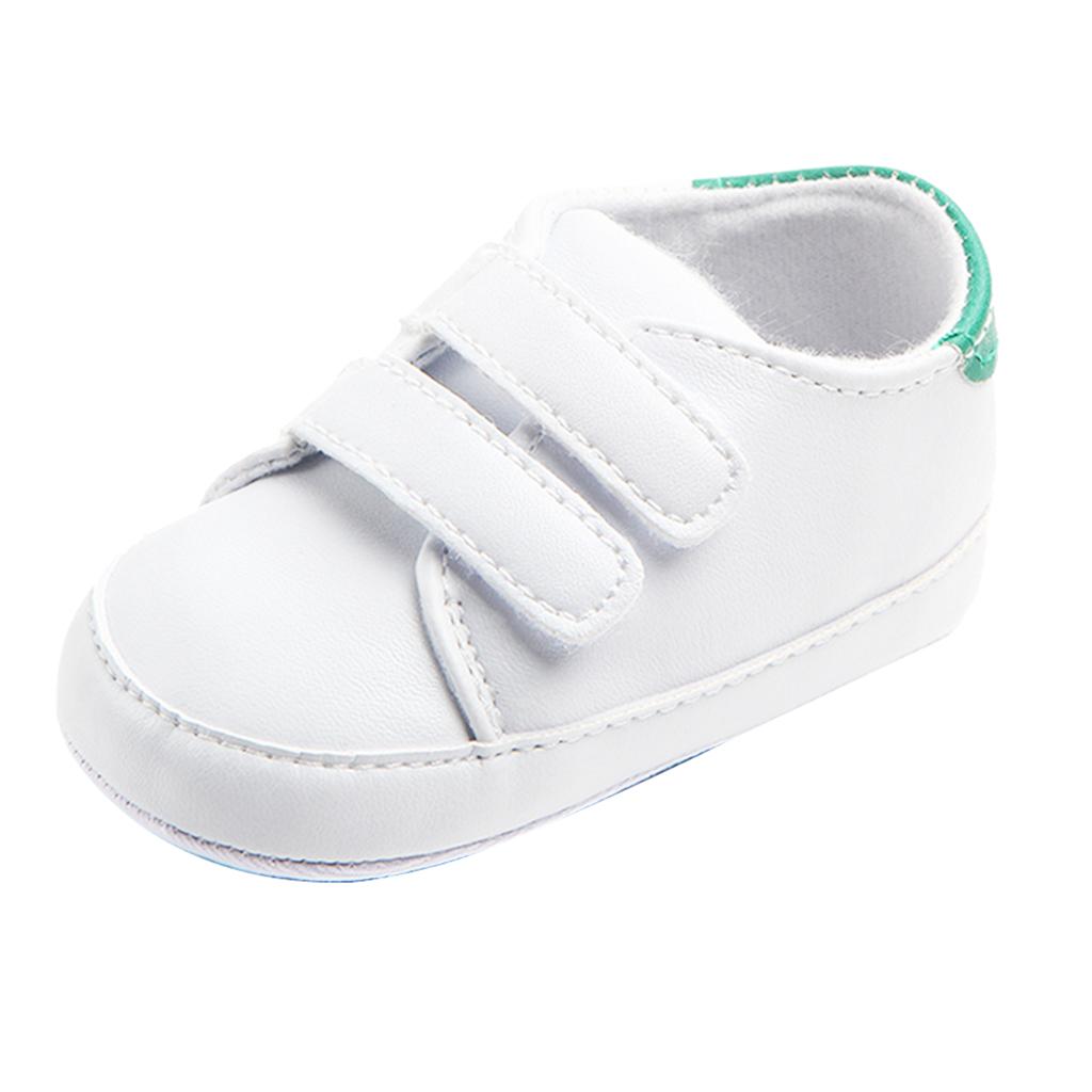 Soft Sole Anti-Slip Prewalker Toddler Crib Shoes Sneaker 6-12M Green