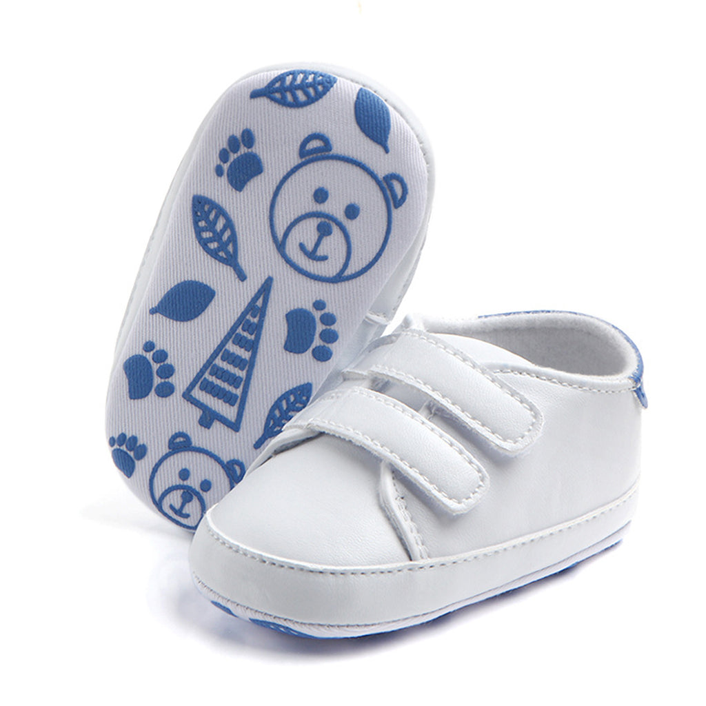 Soft Sole Anti-Slip Prewalker Toddler Crib Shoes Sneaker 0-6M Blue