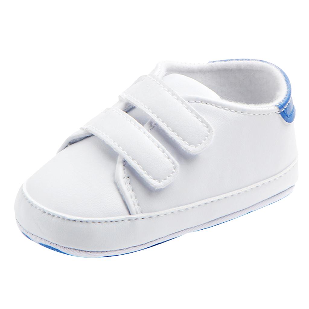 Soft Sole Anti-Slip Prewalker Toddler Crib Shoes Sneaker 6-12M Blue