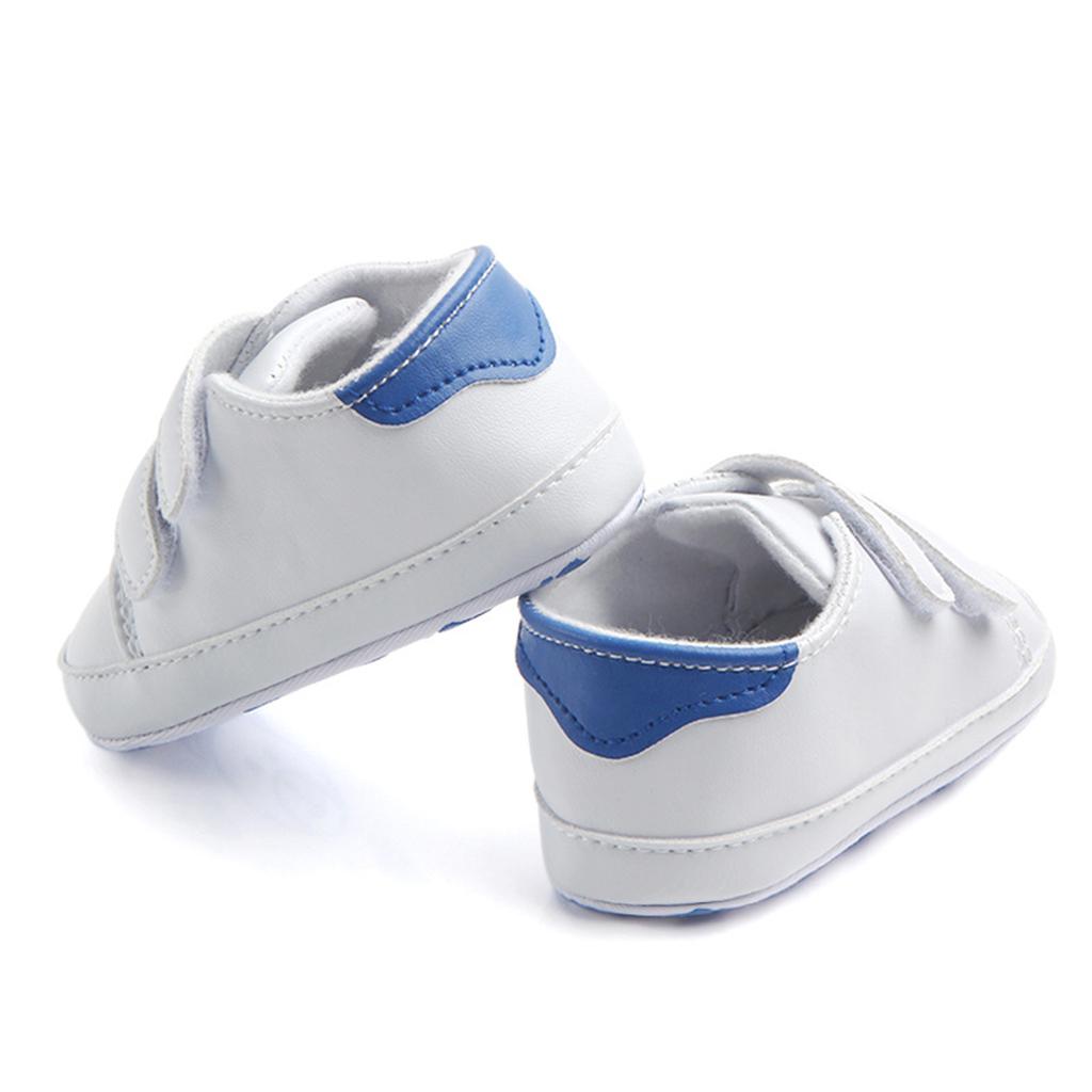 Soft Sole Anti-Slip Prewalker Toddler Crib Shoes Sneaker 6-12M Blue