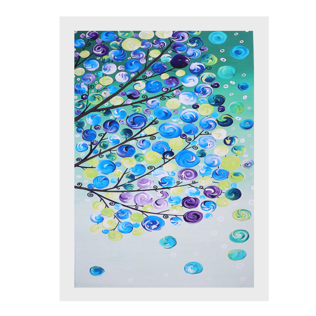 4 Panel Canvas Oil Painting Wall Art Picture - Life Tree 20x28 Inch, 4 Panel