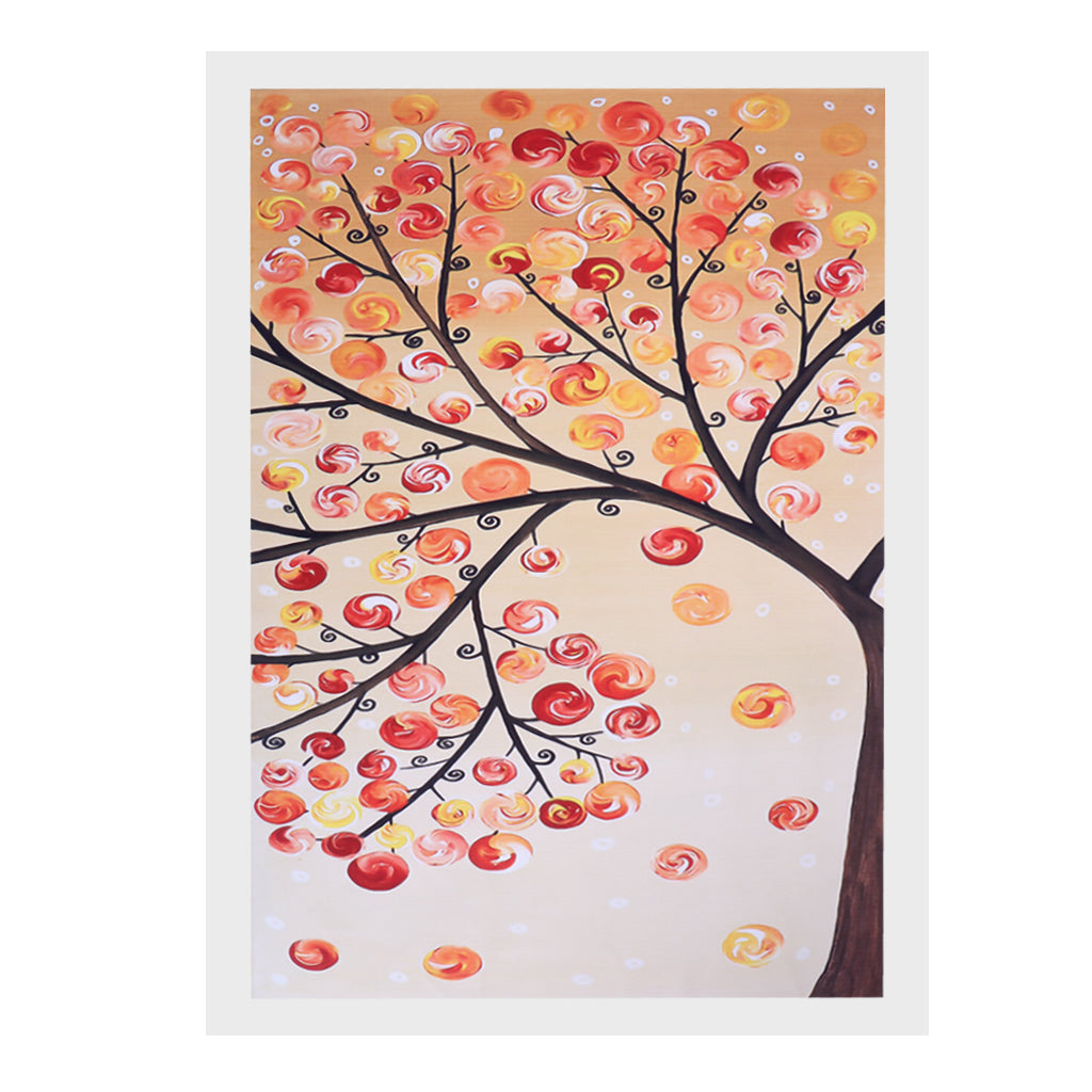 4 Panel Canvas Oil Painting Wall Art Picture - Life Tree 20x28 Inch, 4 Panel
