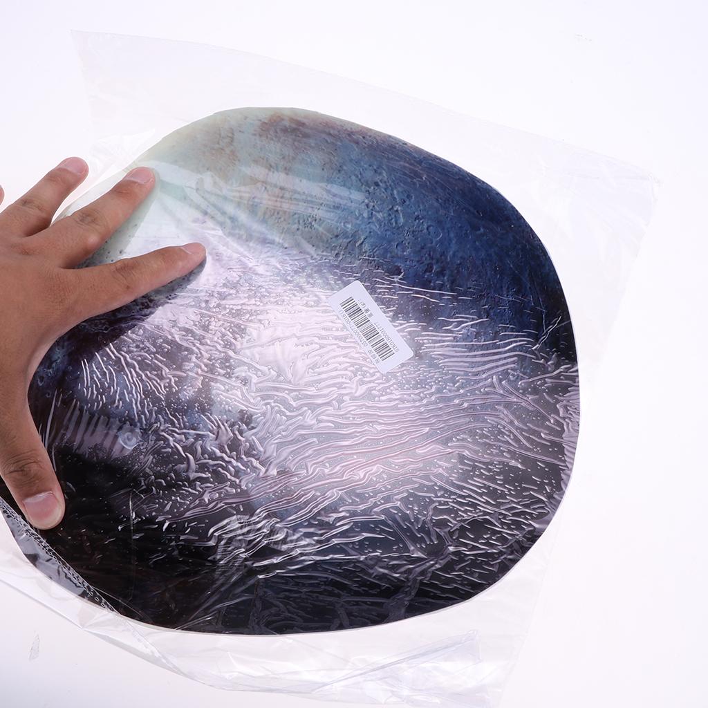 Glow In the Dark Luminous 3D Moon Sticker Vinyl Art Wall Decal Dia. 30cm_02