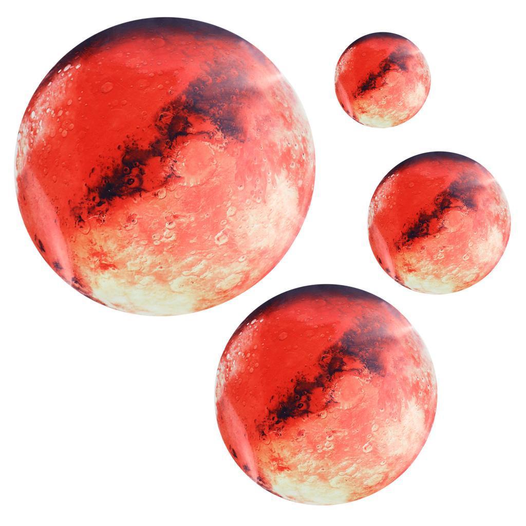 Glow In the Dark Luminous 3D Moon Sticker Vinyl Art Wall Decal Dia. 40cm_05