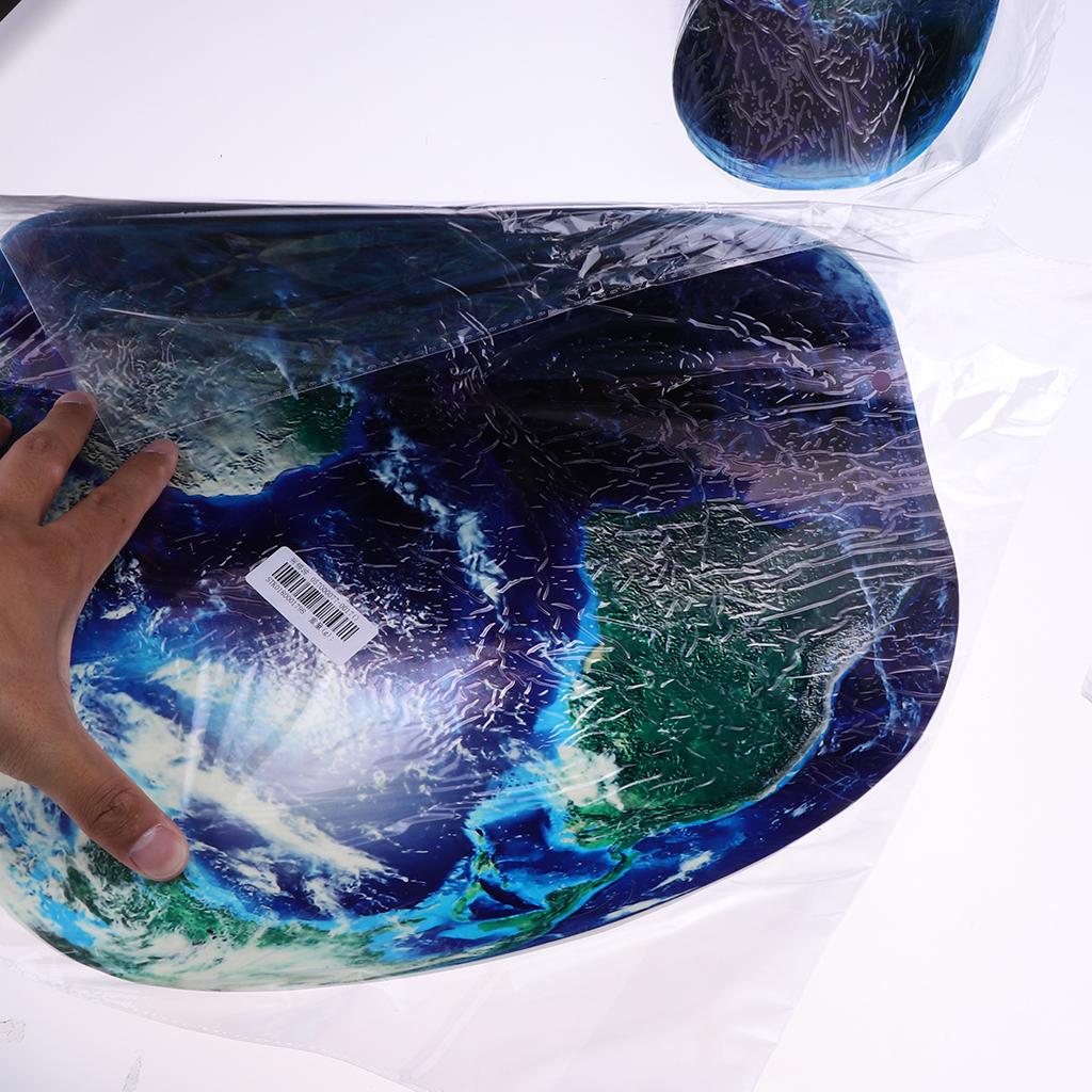 Glow In the Dark Luminous 3D Moon Sticker Vinyl Art Wall Decal Dia. 40cm_07