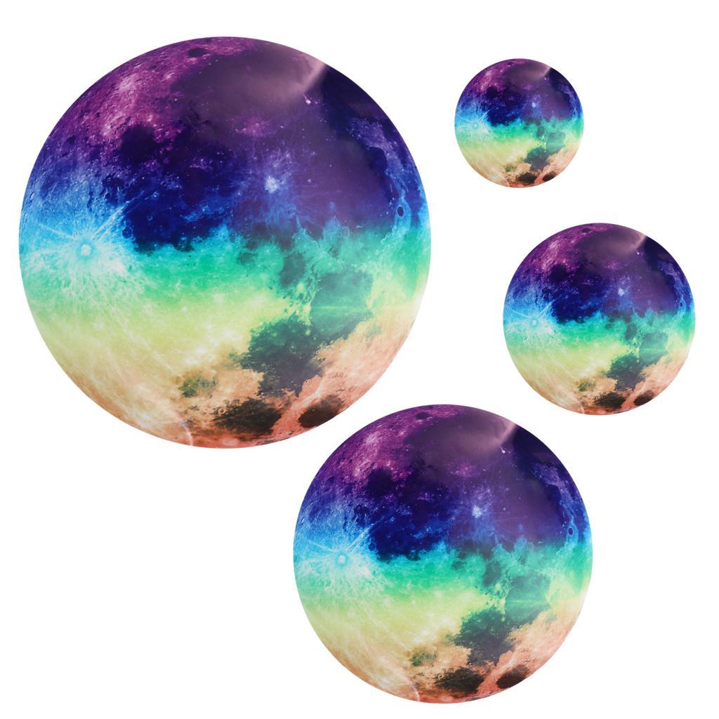 Glow In the Dark Luminous 3D Moon Sticker Vinyl Art Wall Decal Dia. 40cm_09