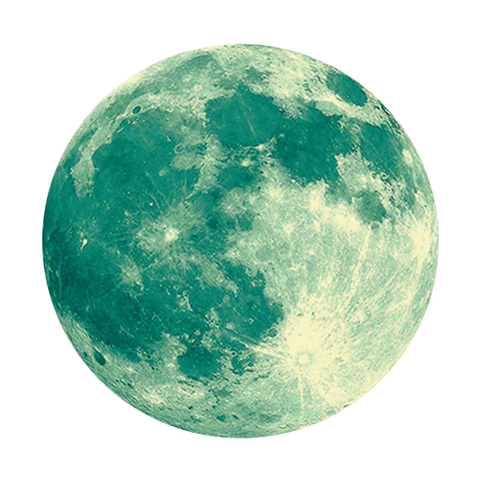 Glow In The Dark Moon Sticker Removable Fluorescent Wall Decal Mural YA011