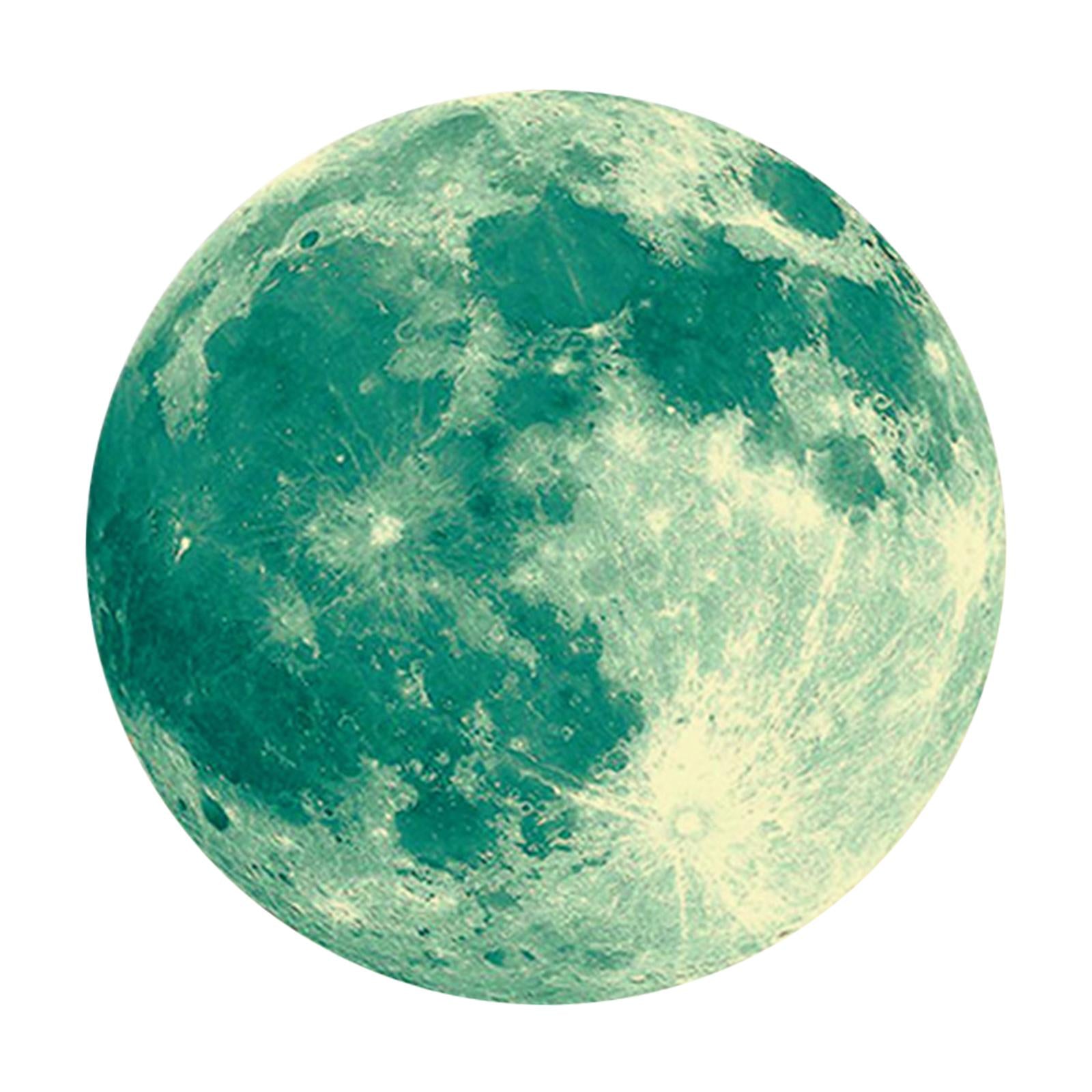 Glow In The Dark Moon Sticker Removable Fluorescent Wall Decal Mural YA011
