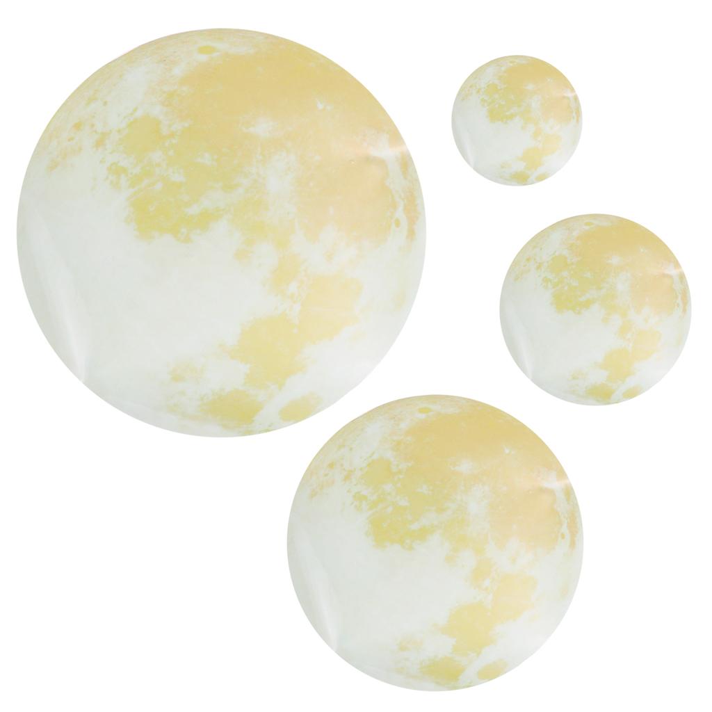 Glow In The Dark Moon Sticker Removable Fluorescent Wall Decal Mural YG012
