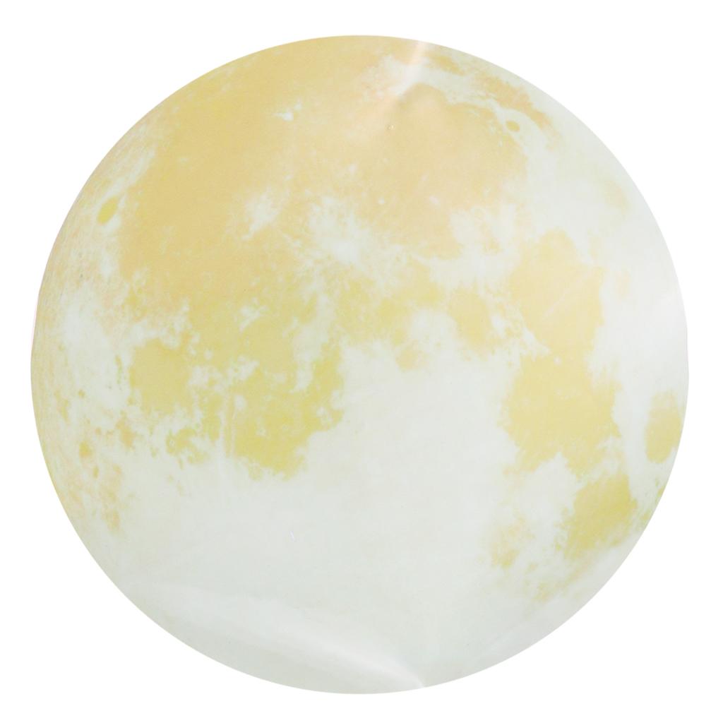Glow In the Dark Luminous 3D Moon Sticker Vinyl Art Wall Decal Dia. 40cm_12