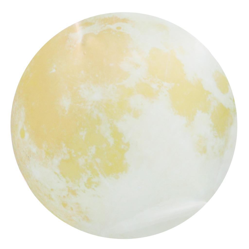 Glow In the Dark Luminous 3D Moon Sticker Vinyl Art Wall Decal Dia. 40cm_12