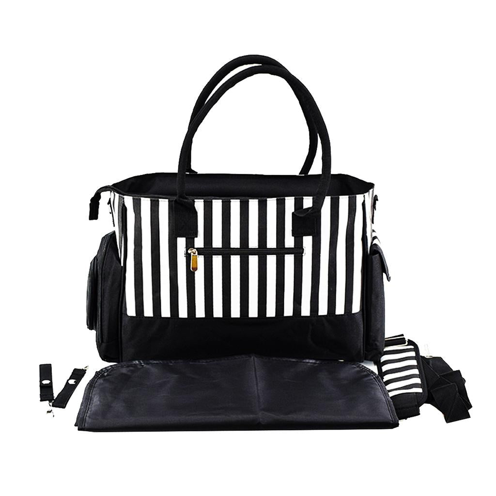 Multifunctional Large Capacity Outdoor Stylish Mummy Bag  Black stripe