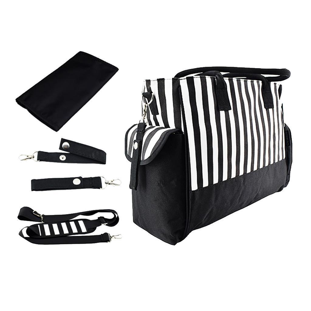 Multifunctional Large Capacity Outdoor Stylish Mummy Bag  Black stripe