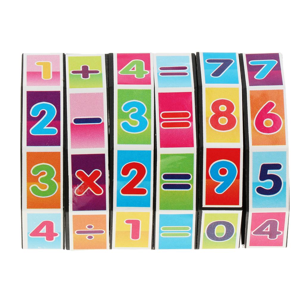 Mathematics Numbers Magic Cube Educational Toy Puzzle Game Children Kid Gift