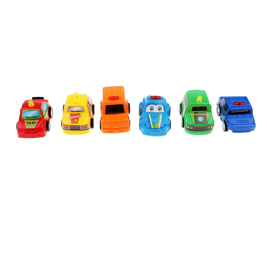 6 pcs Pull Back Cute Mini Toy Car Child Kids Birthday Xmas Party Gift