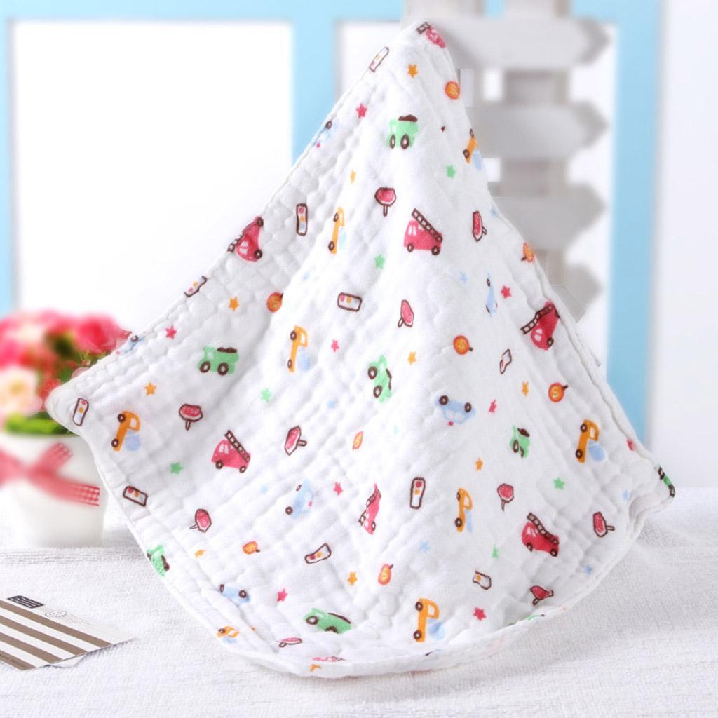 3 Pieces Square Baby Childs Handkerchief Saliva Towel Bibs 25x25xm Gauze