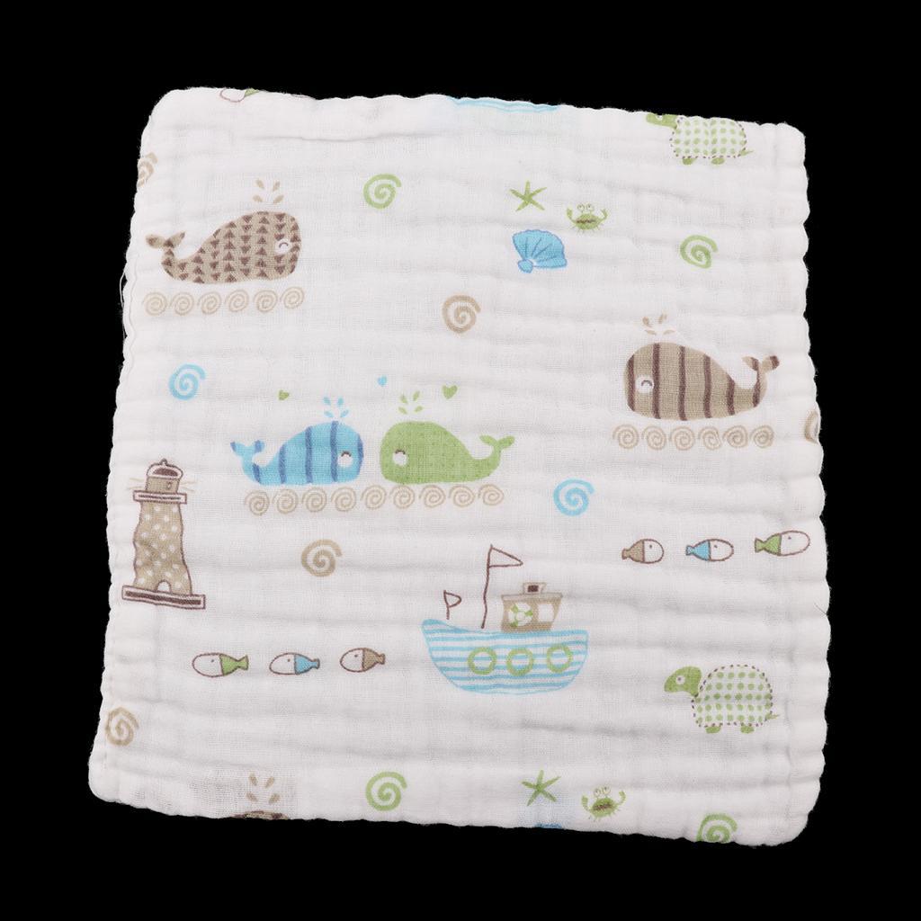 3 Pieces Square Baby Childs Handkerchief Saliva Towel Bibs 25x25xm Gauze