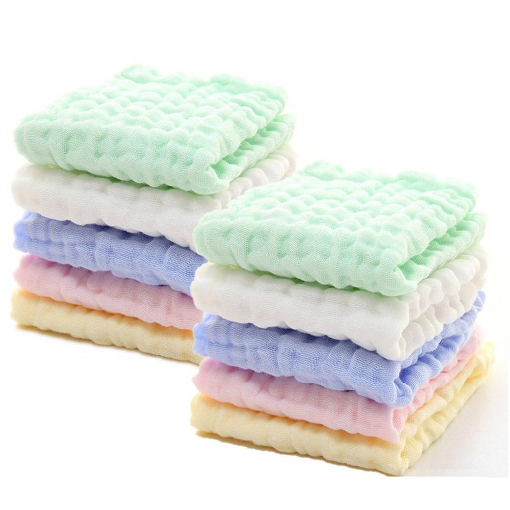 Baby Handkerchief Gauze Nursing Towel Clean Infants Feeding Towel White