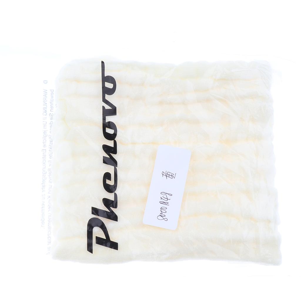 Baby Handkerchief Gauze Nursing Towel Clean Infants Feeding Towel Yellow