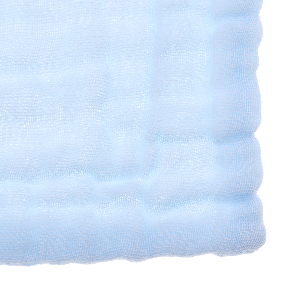 Baby Handkerchief Gauze Nursing Towel Clean Infants Feeding Towel Light blue
