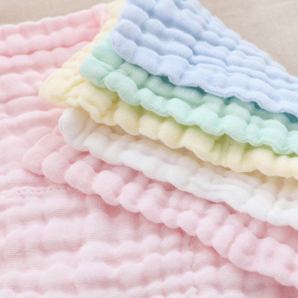 Baby Handkerchief Gauze Nursing Towel Clean Infants Feeding Towel Pink