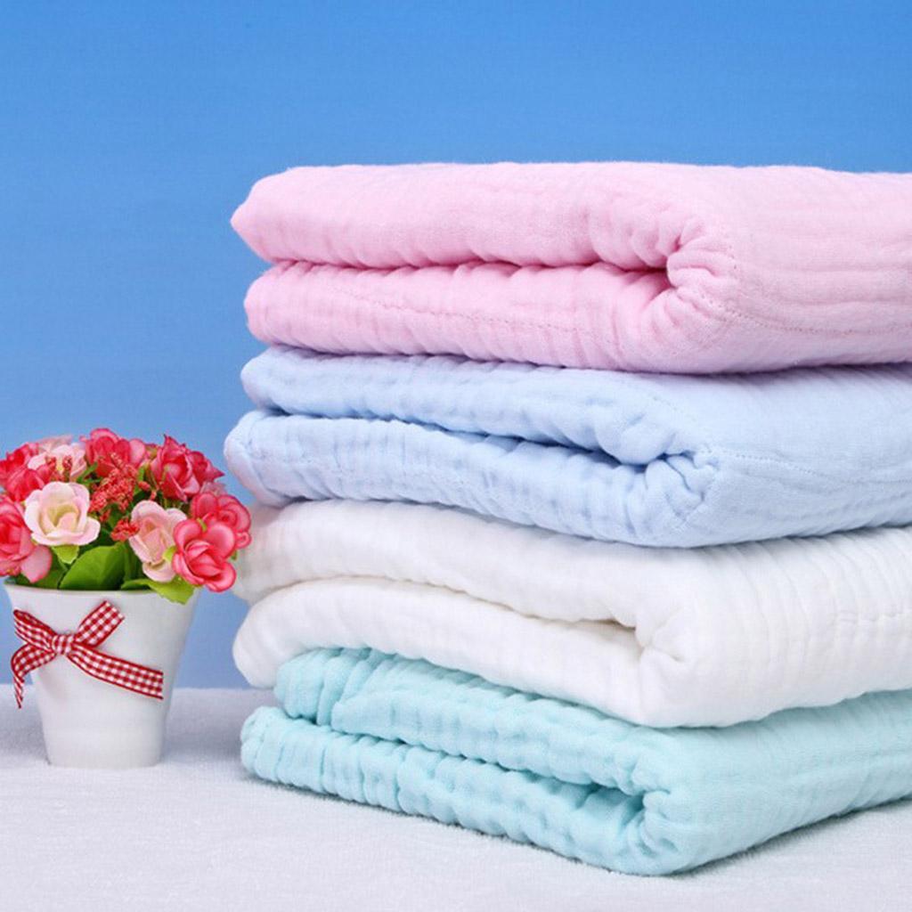 Baby Handkerchief Gauze Nursing Towel Clean Infants Feeding Towel Pink