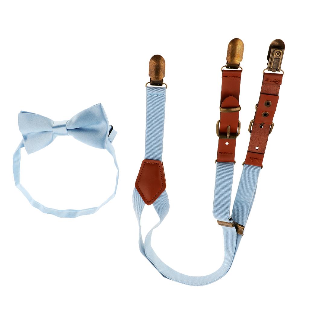 Baby Boys Adjustable Elastic Suspenders Blue