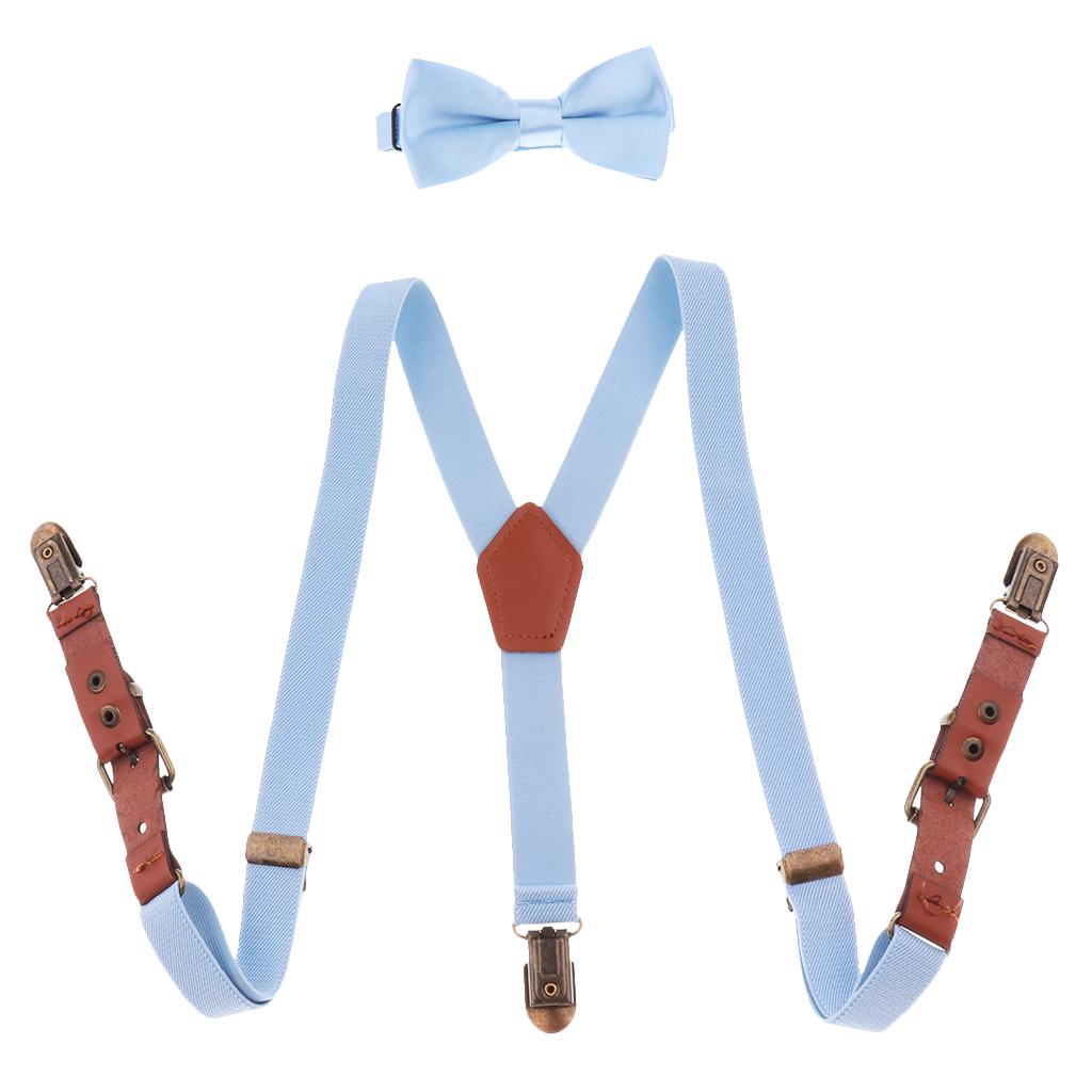 Baby Boys Adjustable Elastic Suspenders Blue