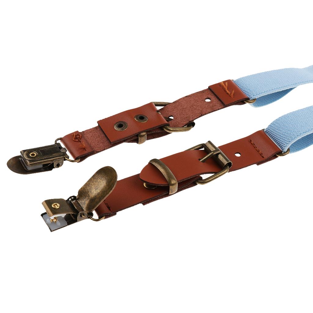 Baby Boys Adjustable Elastic Suspenders Blue