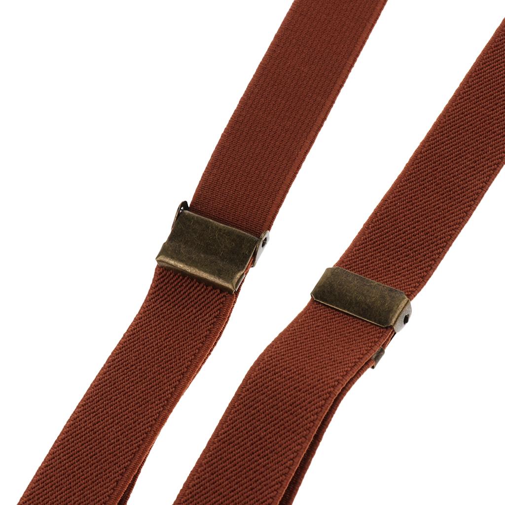 Baby Boys Adjustable Elastic Suspenders Brown