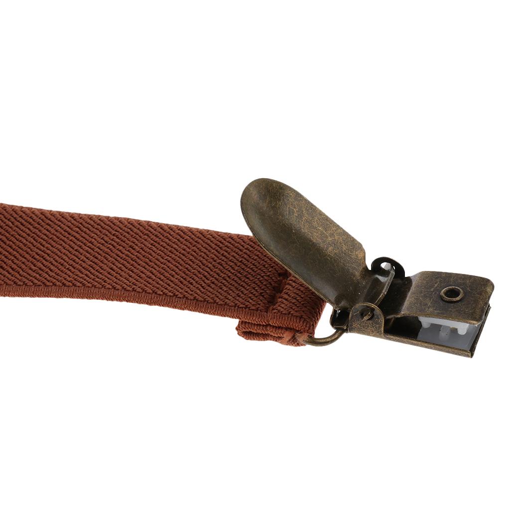 Baby Boys Adjustable Elastic Suspenders Brown