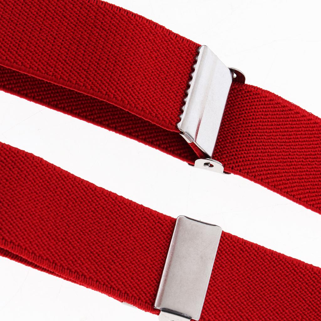 Suspender Bow Tie Set Clip On Adjustable Braces for Children Red