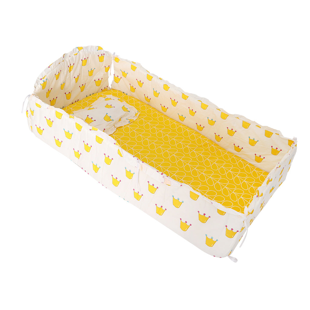 Crib Bedding Set Comforter Bed Surround Mattress 120x65cm  Crown