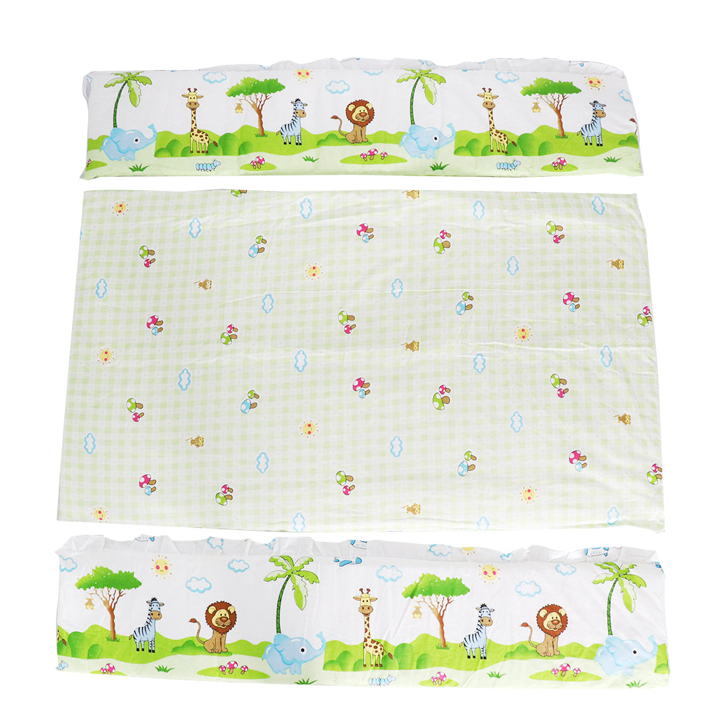 Crib Bedding Set Comforter Bed Surround Mattress 120x65cm  Fantasy island