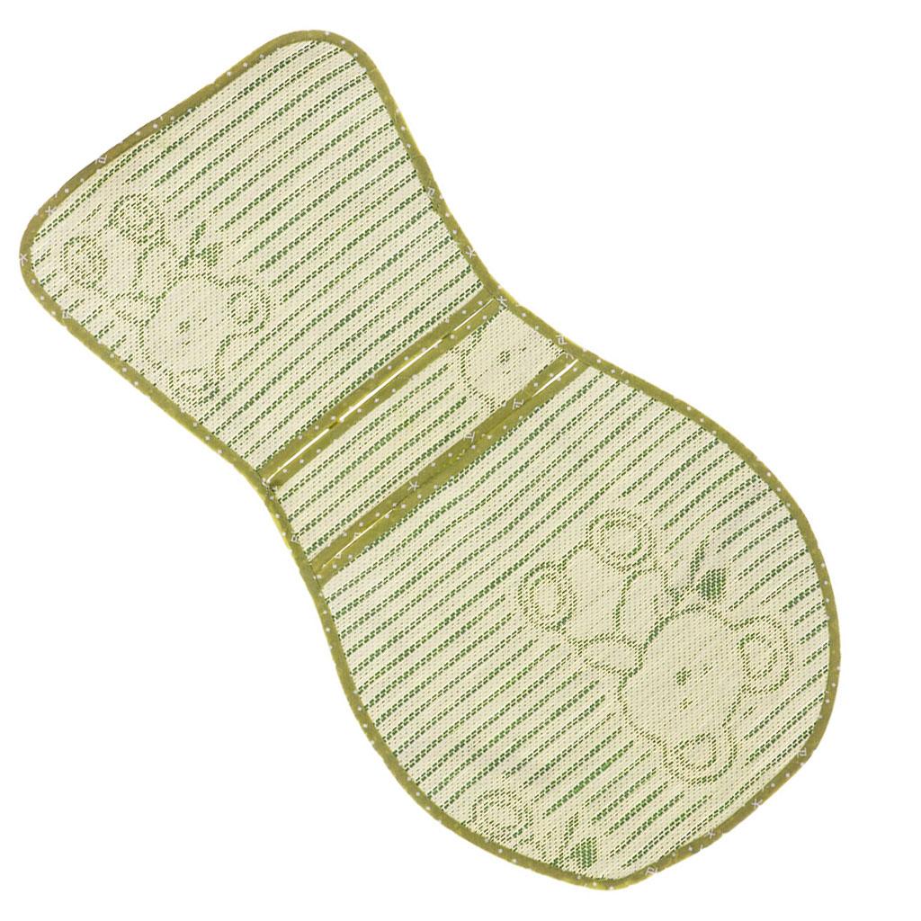 Three-point Baby Car Seat Stroller Seat Pad Summer Cooling Mat Green bear