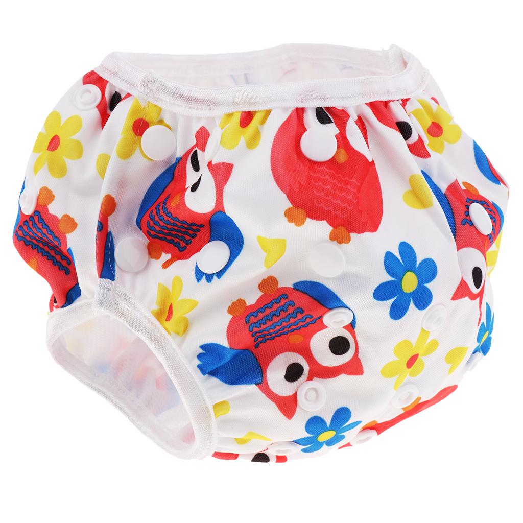 Baby & Toddler Snap Reusable Absorbent Swim Diaper Red Eyes