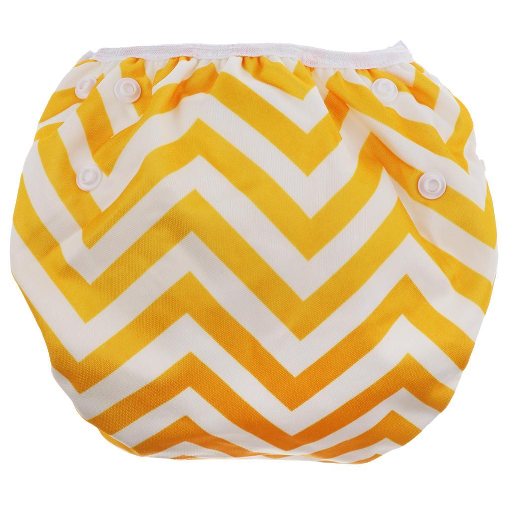 Baby & Toddler Snap Reusable Absorbent Swim Diaper Yellow