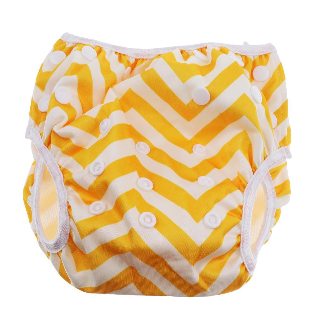 Baby & Toddler Snap Reusable Absorbent Swim Diaper Yellow