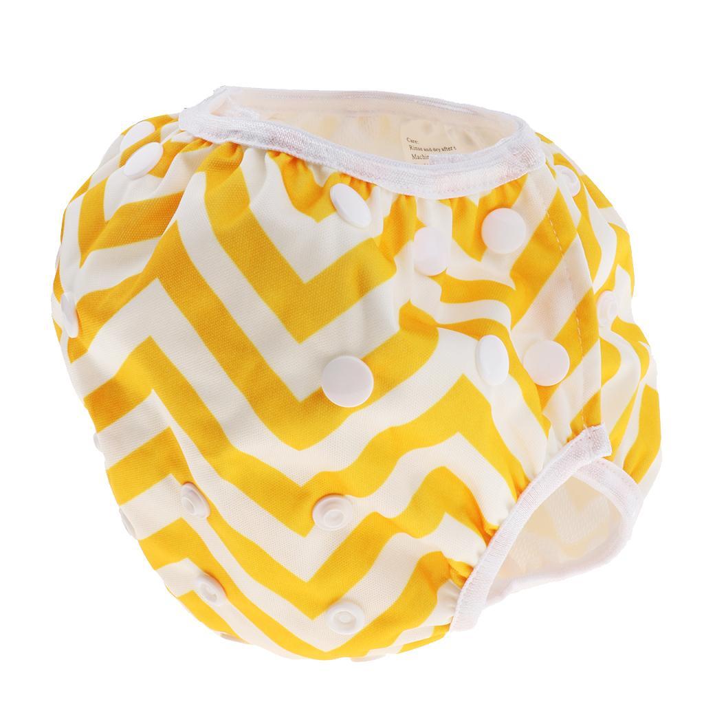 Baby & Toddler Snap Reusable Absorbent Swim Diaper Yellow