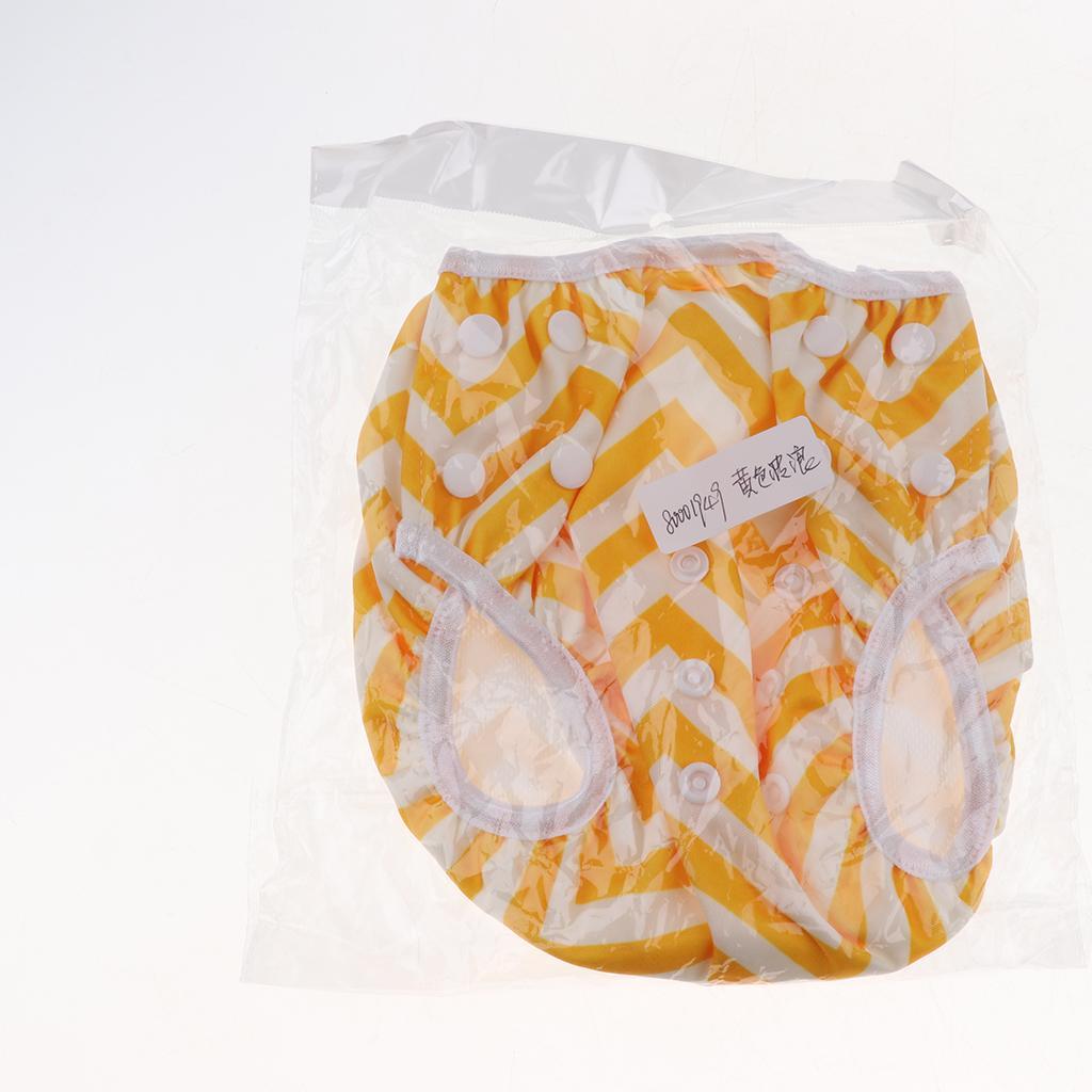 Baby & Toddler Snap Reusable Absorbent Swim Diaper Yellow