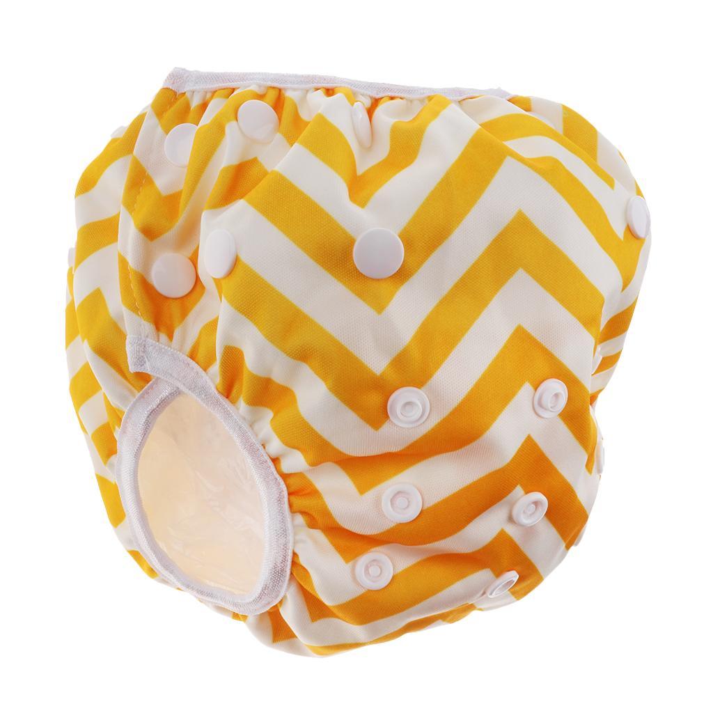 Baby & Toddler Snap Reusable Absorbent Swim Diaper Yellow