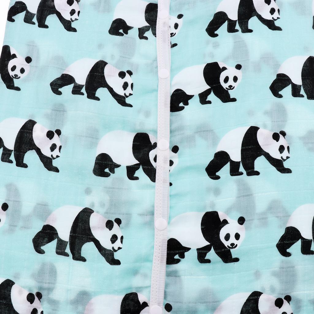 Kids Baby Wearable Safe Sleep Muslin Cotton Sleeping Bag 1-2T Panda